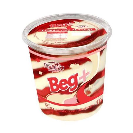	 SORVETE BEGUETTO 1,8L IOGURTE MORANGO