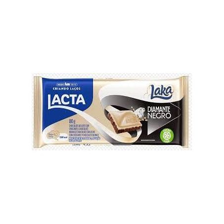 CHOCOLATE LACTA DIAMANTE NEGRO/LAKA 80G (092737)