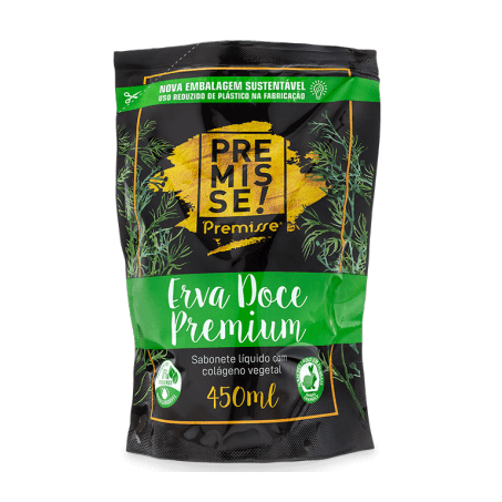 Sabonete líquido premisse erva doce premium refil 450ml