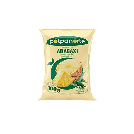 Polpa de Fruta Congelada Abacaxi Polpa Norte Embalagem 100G