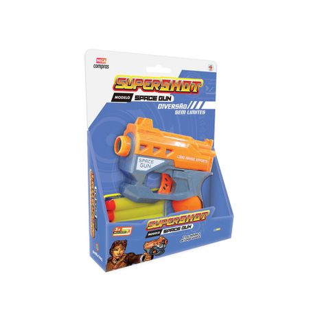 BRINQUEDO - LANÇADOR SUPERSHOT COM 3 DARDOS