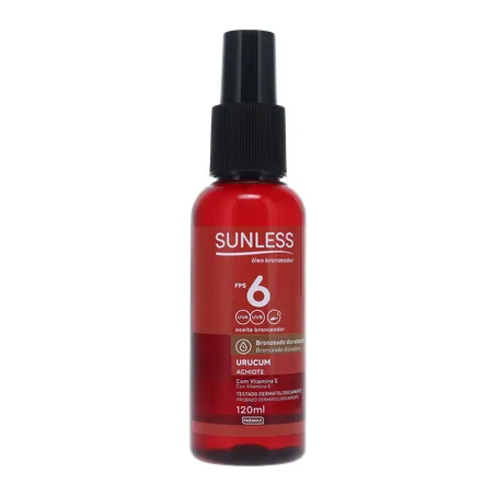 ÓLEO BRONZEADOR SUNLESS URUCUM 6FPS 120ML 360-34