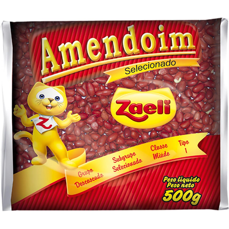 Amendoim Zaeli 500g - Vermelho