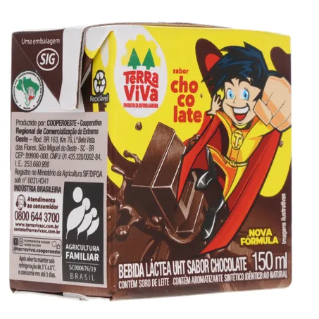 Bebida lactea terrinha uht sabor chocolate 150ml 360-32