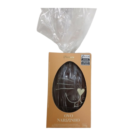 OVO PASCOA GRAMADO NARIZINHO DE COELHO ALG DOC 250G