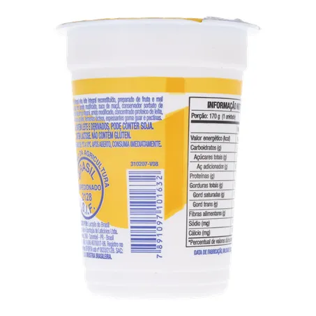Iogurte Natural Batavo Mel 170G 360-15