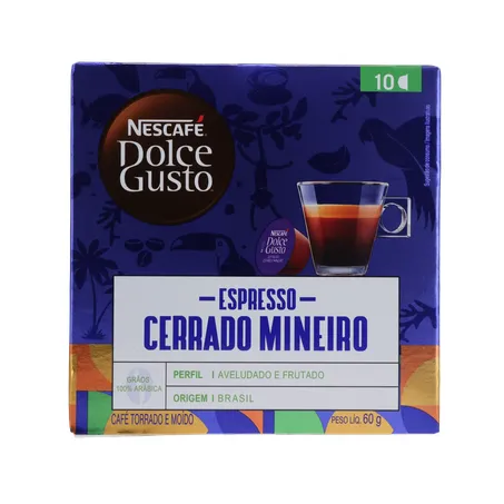 CAFÉ CÁPSULA DOLCE GUSTO CERRADO MINEIRO C/10 360-0