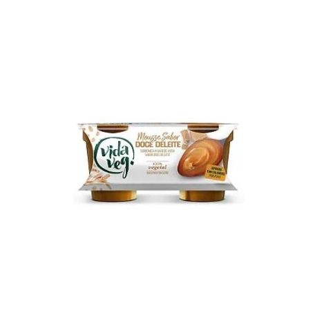 MOUSSE DOCE LEITE VIDA VEG SEM GLÚTEN ZERO LACTOSE COPO 2 UNIDADES 100G