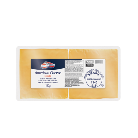 Queijo American Cheese Ipanema 1kg Fatiado