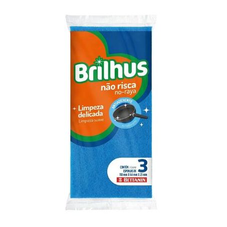 ESPONJA BETTANIN BRILHUS NAO RISCA C/3UN