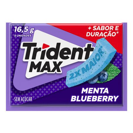 CHICLETE TRIDENT MENTA/BLUE 5UN