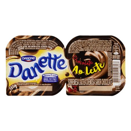 SOBREMESA LÁCTEA CHOCOLATE AO LEITE DANETTE