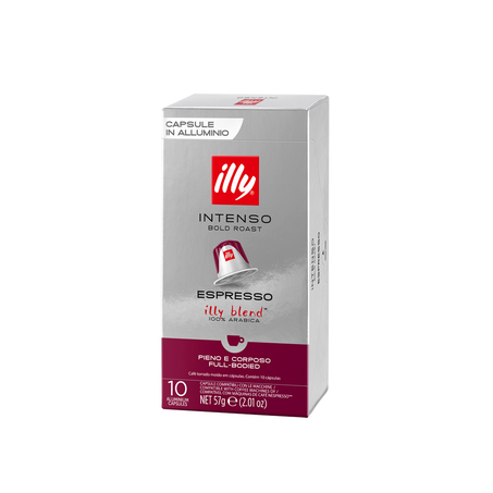 Café em Cápsula Intenso Espresso 100 Arábica Illy Caixa 57g 10 Unidades