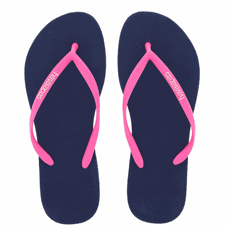 HAVAIANAS SLIM AZUL/ROSA 33/34 (070471)