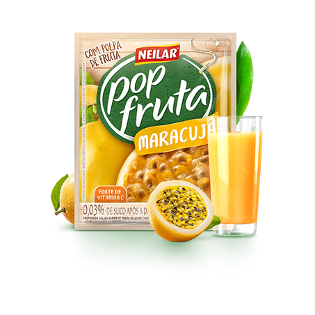 REFRESCO POP FRUTA NEILAR MARACUJÁ 25G