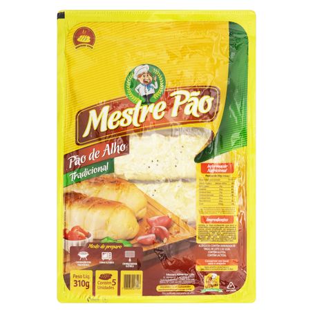 PÃO DE ALHO TRADICIONAL HIPER MESTRE PÃO BANDEJA
