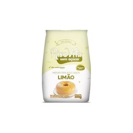 Mistura para bolo risovita sem açúcar limão 300g