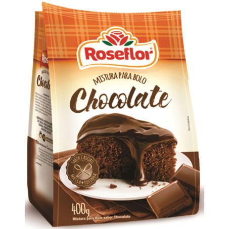 Mistura bolo roseflor 350g chocolate