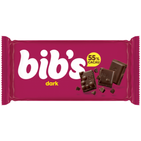 Chocolate barra bibs 90g dark 50% cacau