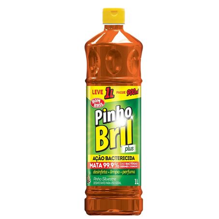 Desinfetante pinho bril lv1lt pg900ml plus
