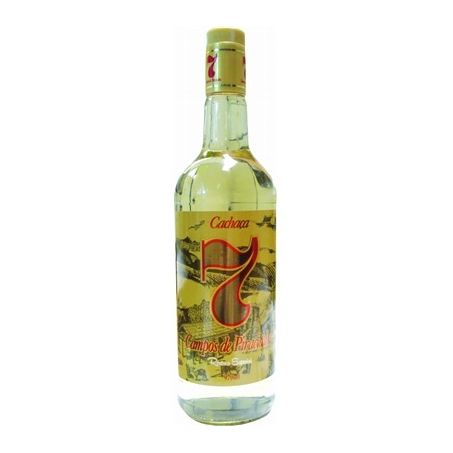 Aguardente 7 campos de piracicaba amarela 966ml