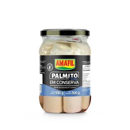 PALMITO DE PUPUNHA EM CONSERVA 530G AMAFIL