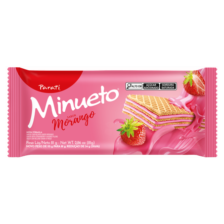 Wafer parati minueto morango 81 gr