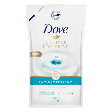Sab liq dove 200ml antibacteriano refil