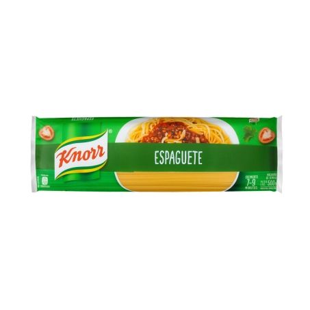 MASSA KNORR 500G C/OVOS ESPAGUETE S/OVOS