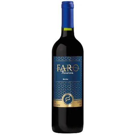 VINHO CHILENO FARO RESERVA MERLOT TINTO 750ML