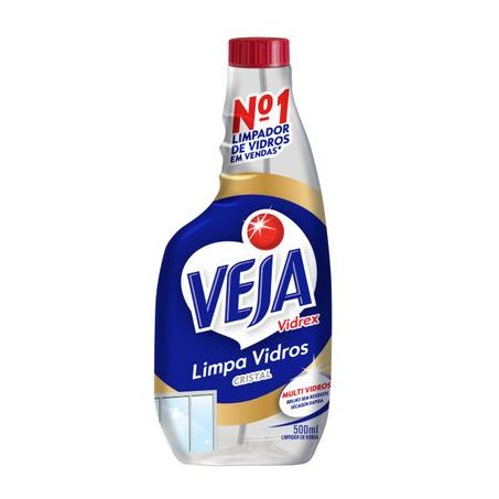 VEJA VIDREX CRISTAL 500ML RECARGA
