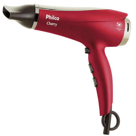 Eletro secador cabelo philco cherry vermelho 220v