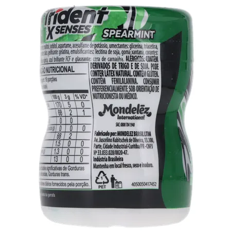GOMA MASCAR TRIDENT GARRAFA SPEARMINT 54G 360-23