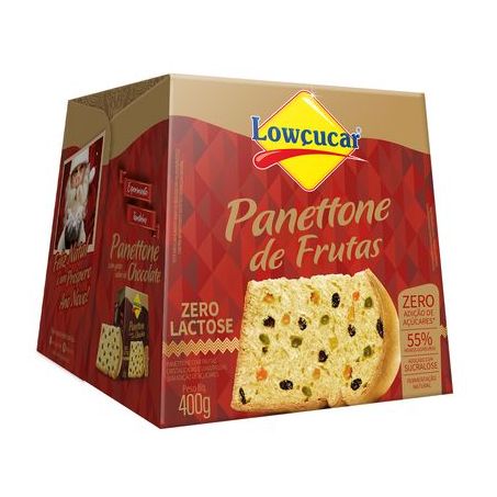 Panetone com Frutas Lowcucar Zero Açucar 400G