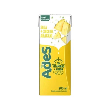 Alimento soja ades + abacaxi 200ml