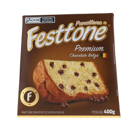 Panettone Festtone Premium Chocolate Belga 400g