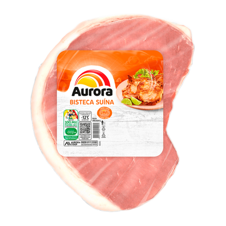 CARNE SUÍNA BISTECA CONGELADA AURORA KG
