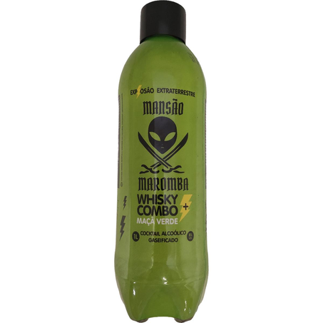Cocktail Alcoólico Mansão Maromba 1 Litro - Whisky e Maçã Verde