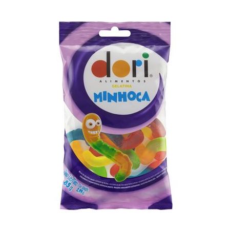 BALA DORI GELATINA MINHOCA 85G