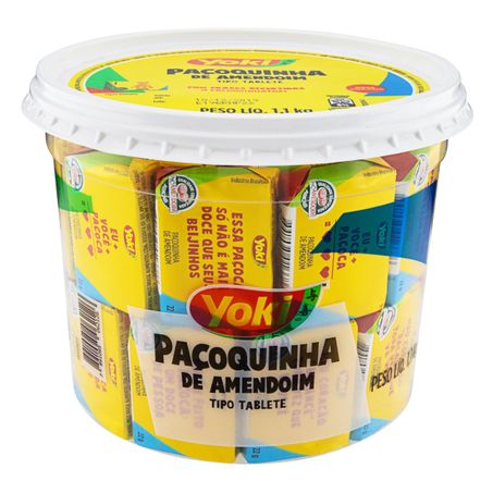 PAÇOCA DOCE DE AMENDOIM TABLETE PAÇOQUINHA YOKI
