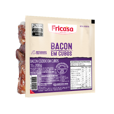 Bacon fricasa em cubos 200g