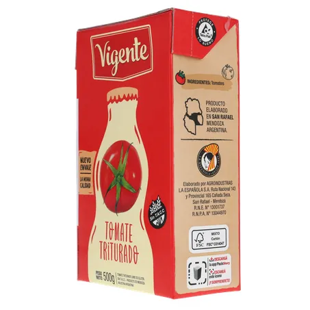 TOMATE TRITURADO IMPORTADO DA ARGENTINA VIGENTE TP 500G 360-23