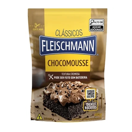 MISTURA BOLO FLEISCHMANN CHOCOMOUSSE 400G+