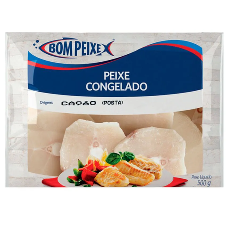 Cação Posta Bom Peixe Congelado 500g