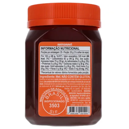 Mel Minamel Multifloral Pote 500gr 360-2