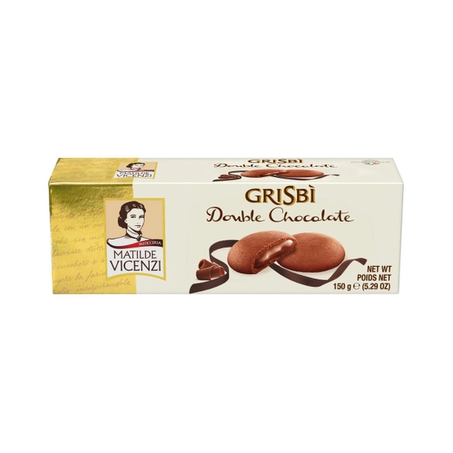 BISCOITO  GRISBI CR CHOCOLATE 150G.