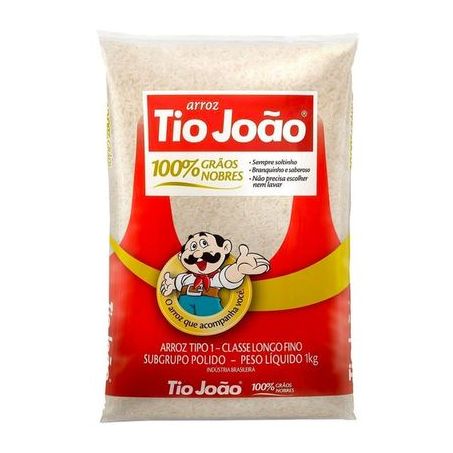 ARROZ BCO POLIDO TIO JOAO 1KG