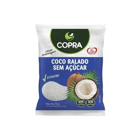 Coco ralado copra sem açúcar 50g