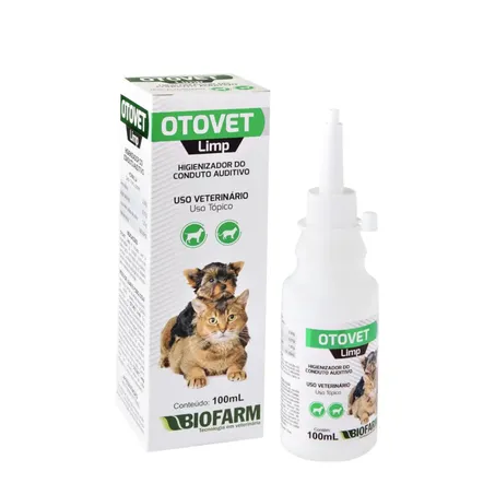 Otovet Limp Solução de Limpeza Auricular Cães e Gatos 100ml