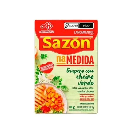 Tempero Sazón Cheiro Verde Caixa com 6un - 30gr